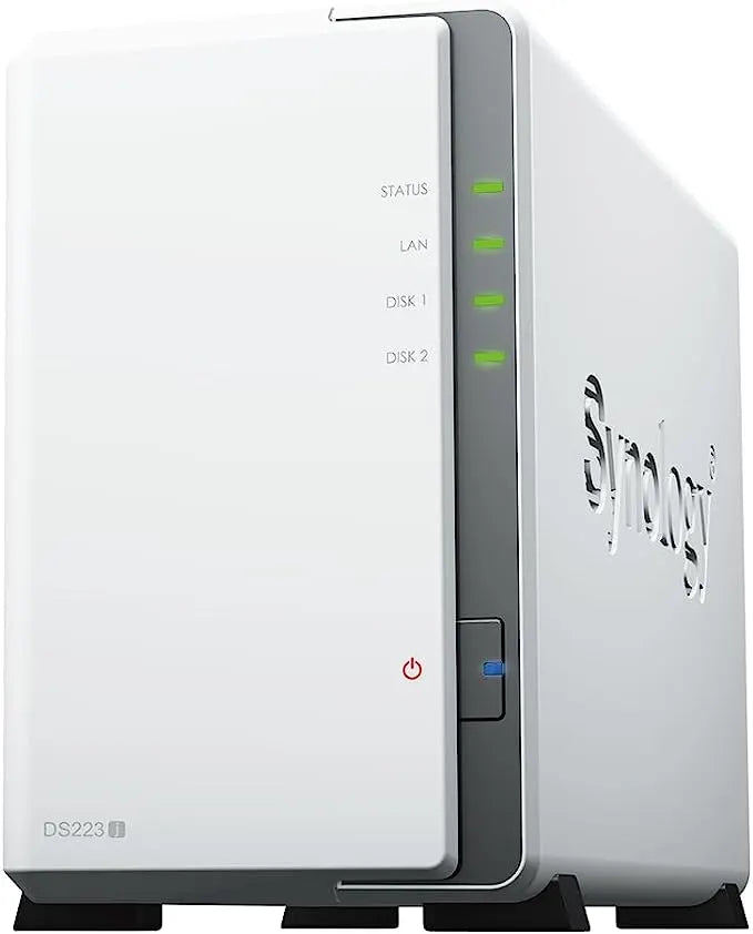 Synology DiskStation DS223J 2-Bay 3.5' SATA HDD/ 2.5' SATA SSD/  4-core 1.7 GHz  / 1 GB DDR4 non...