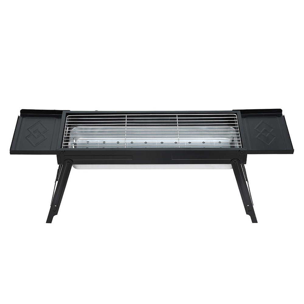 Grillz Charcoal BBQ Grill Smoker Portable Barbecue Outdoor Foldable Camping - Image 3