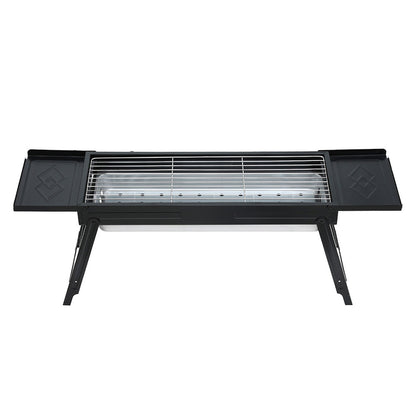 Grillz Charcoal BBQ Grill Smoker Portable Barbecue Outdoor Foldable Camping - Image 3