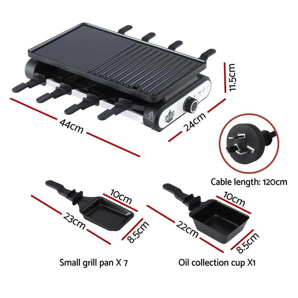 Grillz 1400W Electric BBQ Grill w/ 7 Cooking Pans - Image 2