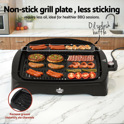 Grillz 1950W Electric BBQ Grill Non-stick Plate for Indoor Outdoor - Image 4