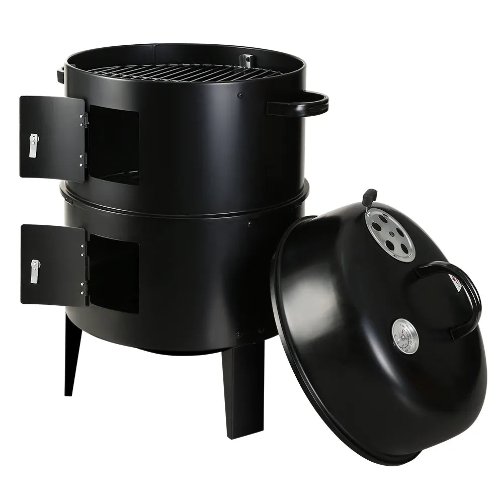 Grillz BBQ Grill 3-In-1 Charcoal Smoker - Image 8