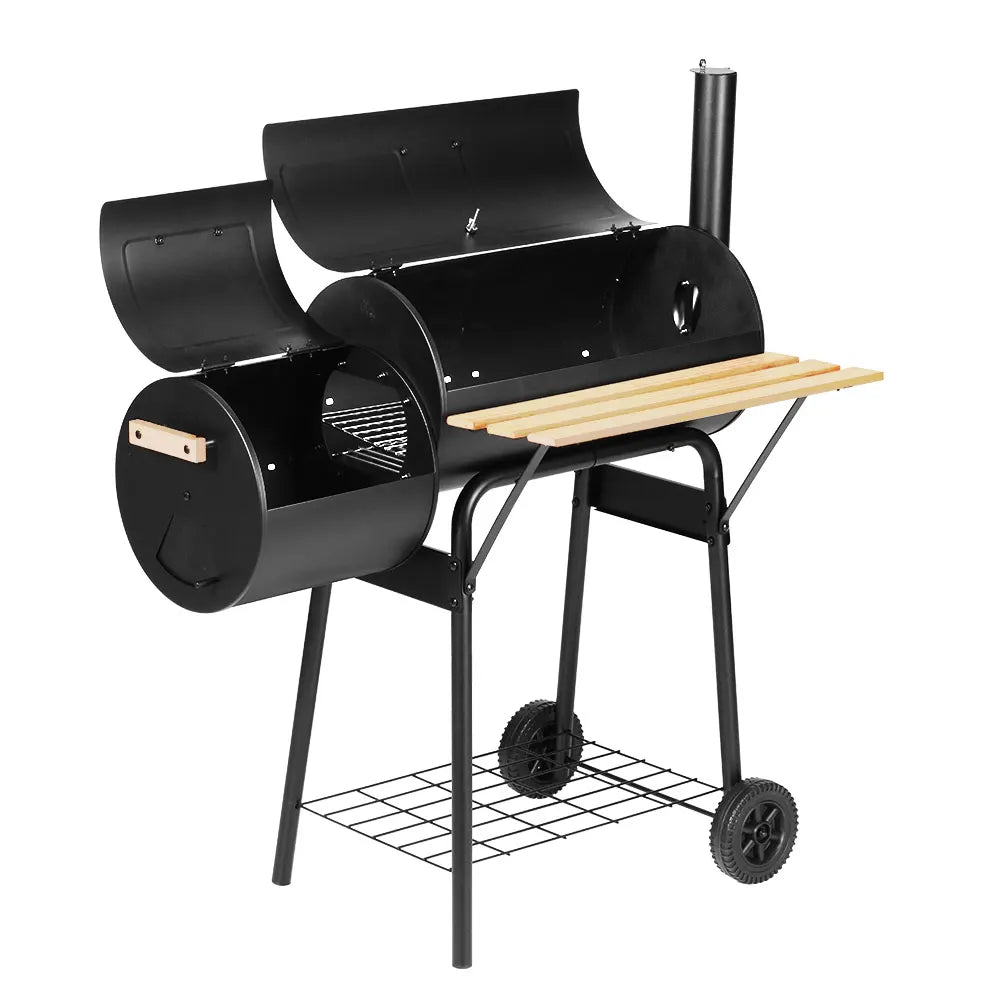 Grillz BBQ Grill 2-In-1 Offset Charcoal Smoker - Image 8