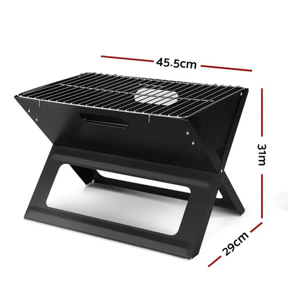 Grillz BBQ Grill Charcoal Smoker Foldable - Image 2