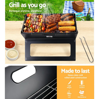 Grillz BBQ Grill Charcoal Smoker Foldable - Image 4