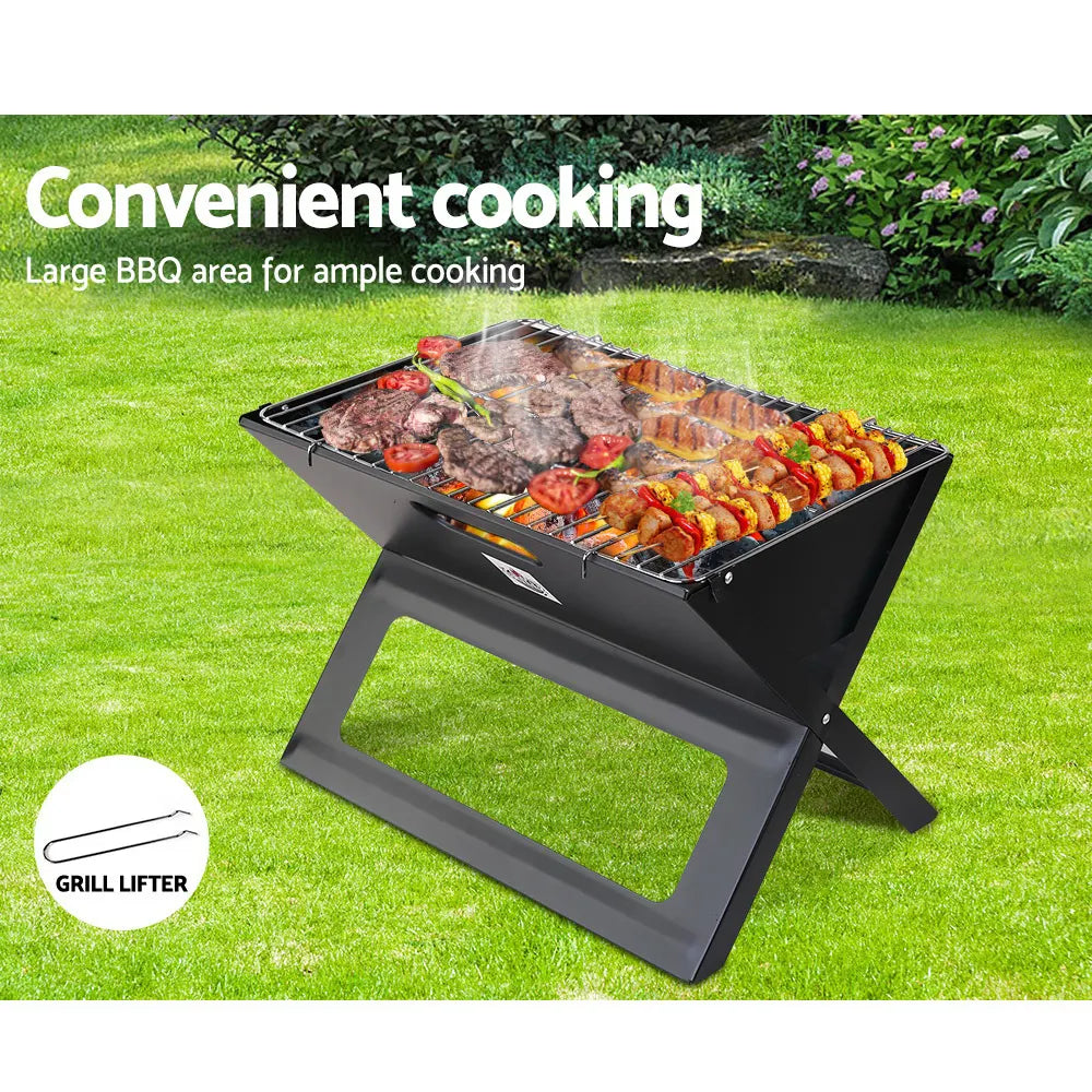Grillz BBQ Grill Charcoal Smoker Foldable - Image 6
