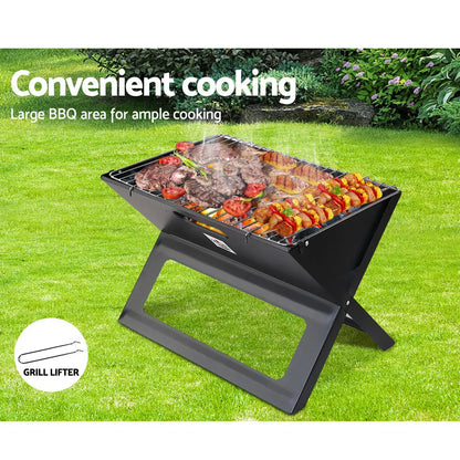 Grillz BBQ Grill Charcoal Smoker Foldable - Image 6