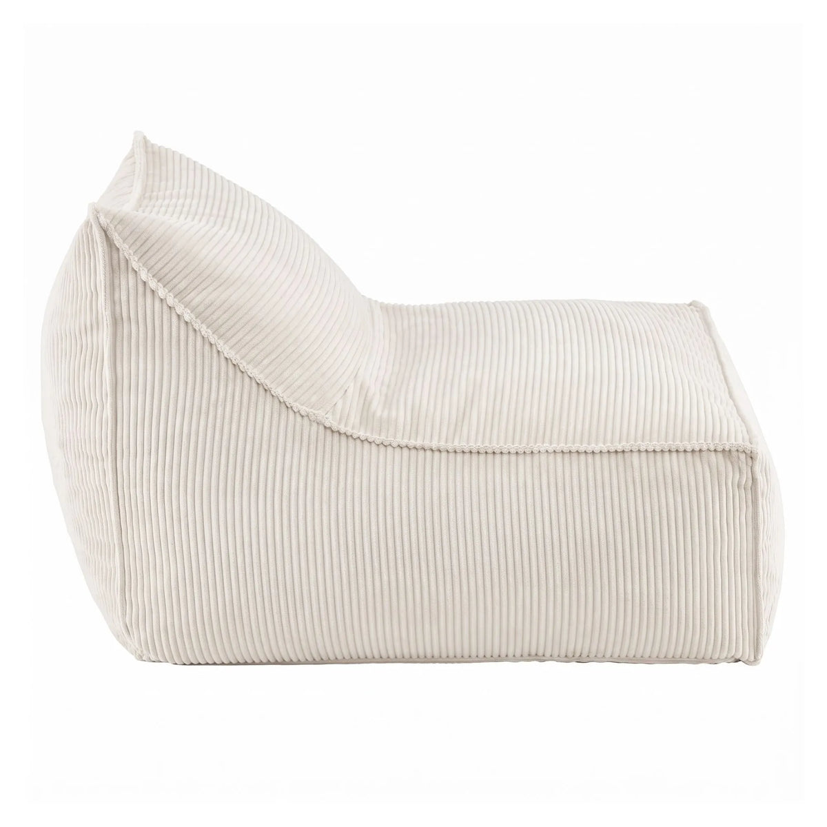 Artiss Bean Bag Chair Cover (No Filler) Soft Corduroy Stuffed Animal Storage Bean Bag Cover for Adults, Washable Lazy Sofa Cover for Living Room Bedroom, Beige - Image 4