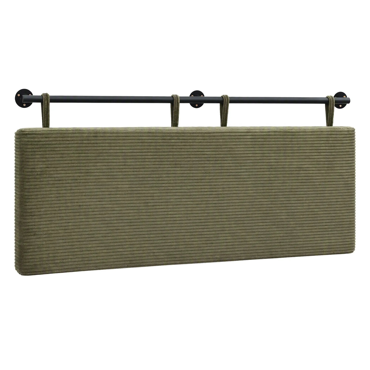 Artiss Wall Mounted Headboard Double Corduroy Upholstered Hanging Bed Head - Image 2