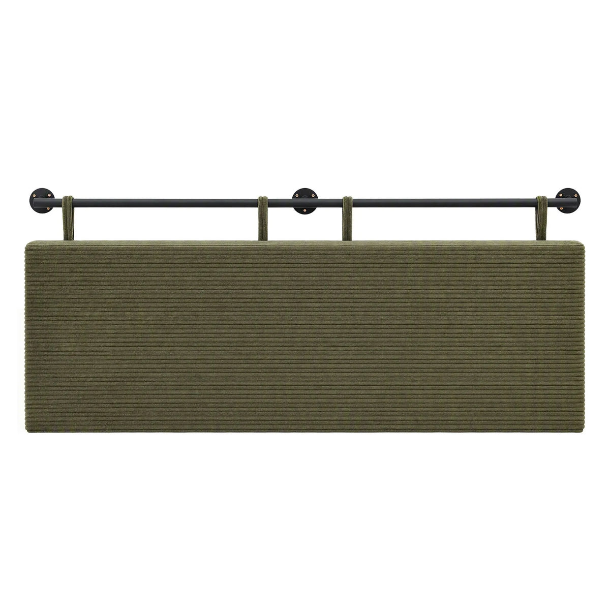 Artiss Wall Mounted Headboard Double Corduroy Upholstered Hanging Bed Head - Image 4