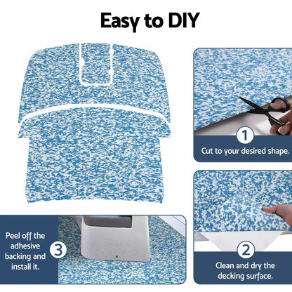 Seamanship Boat Flooring, EVA Foam Decking Mat, 240x90cm, Blue Camo - Image 6