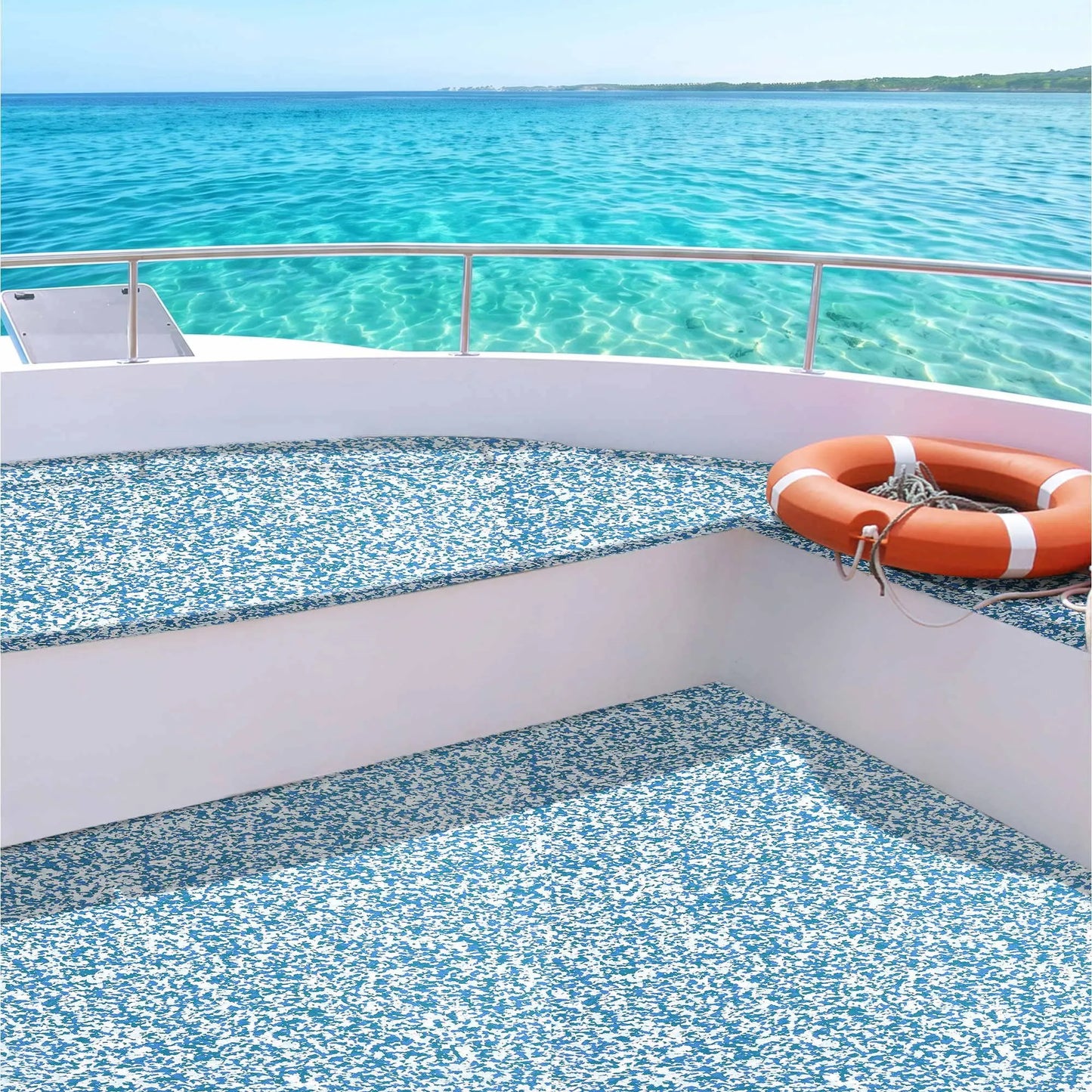 Seamanship Boat Flooring, EVA Foam Decking Mat, 240x90cm, Blue Camo - Image 7