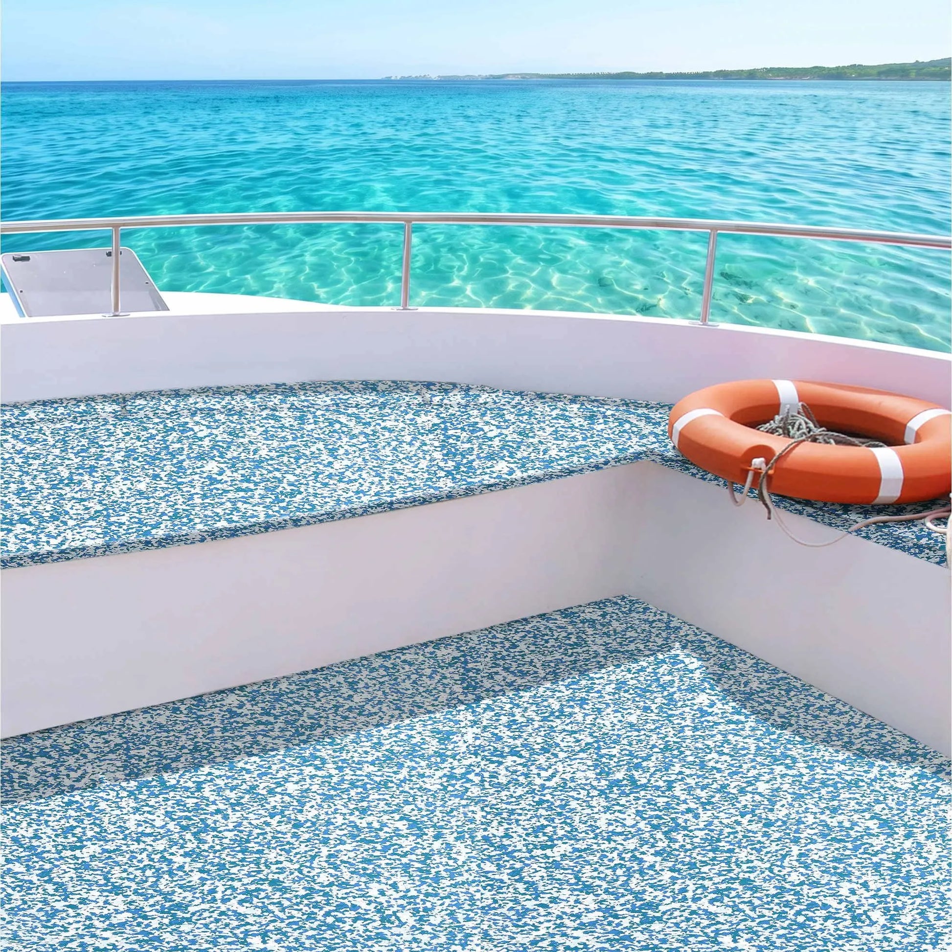 Seamanship Boat Flooring, EVA Foam Decking Mat, 240x90cm, Blue Camo - Image 7