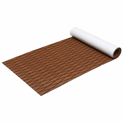 Seamanship EVA Foam Boat Flooring Decking Mat 240x90cm 6mm Diamond Brown - Image 2