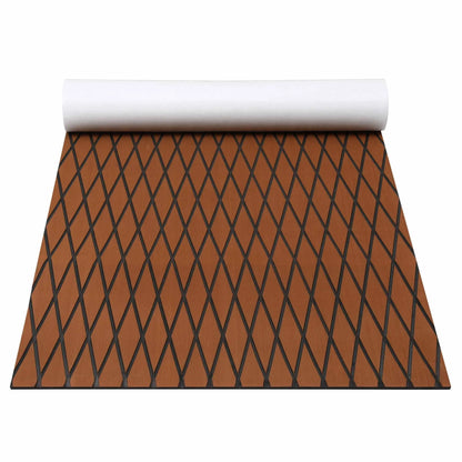 Seamanship EVA Foam Boat Flooring Decking Mat 240x90cm 6mm Diamond Brown - Image 6