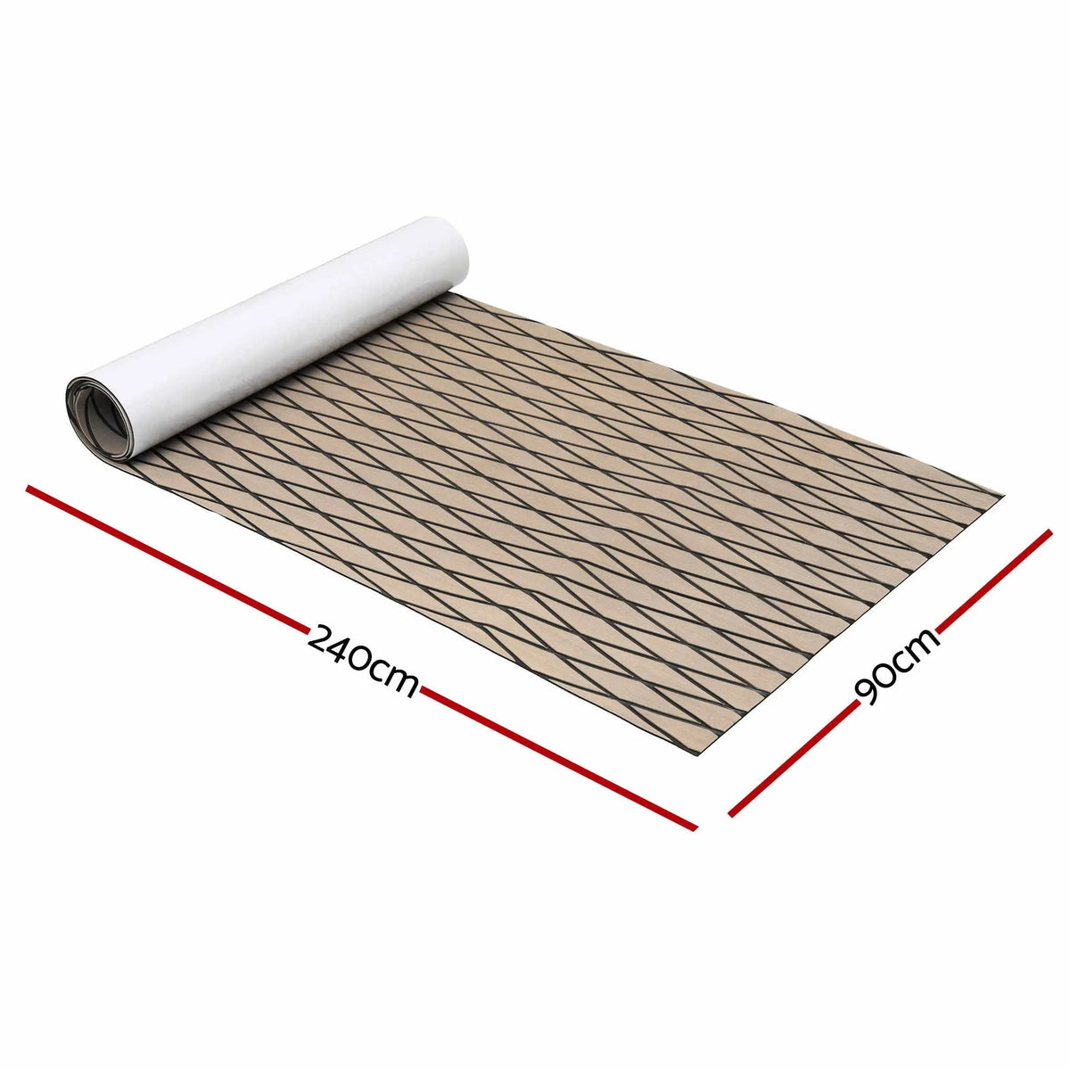 Seamanship EVA Foam Boat Flooring Decking Mat 240x90cm 6mm Diamond Taupe - Image 7