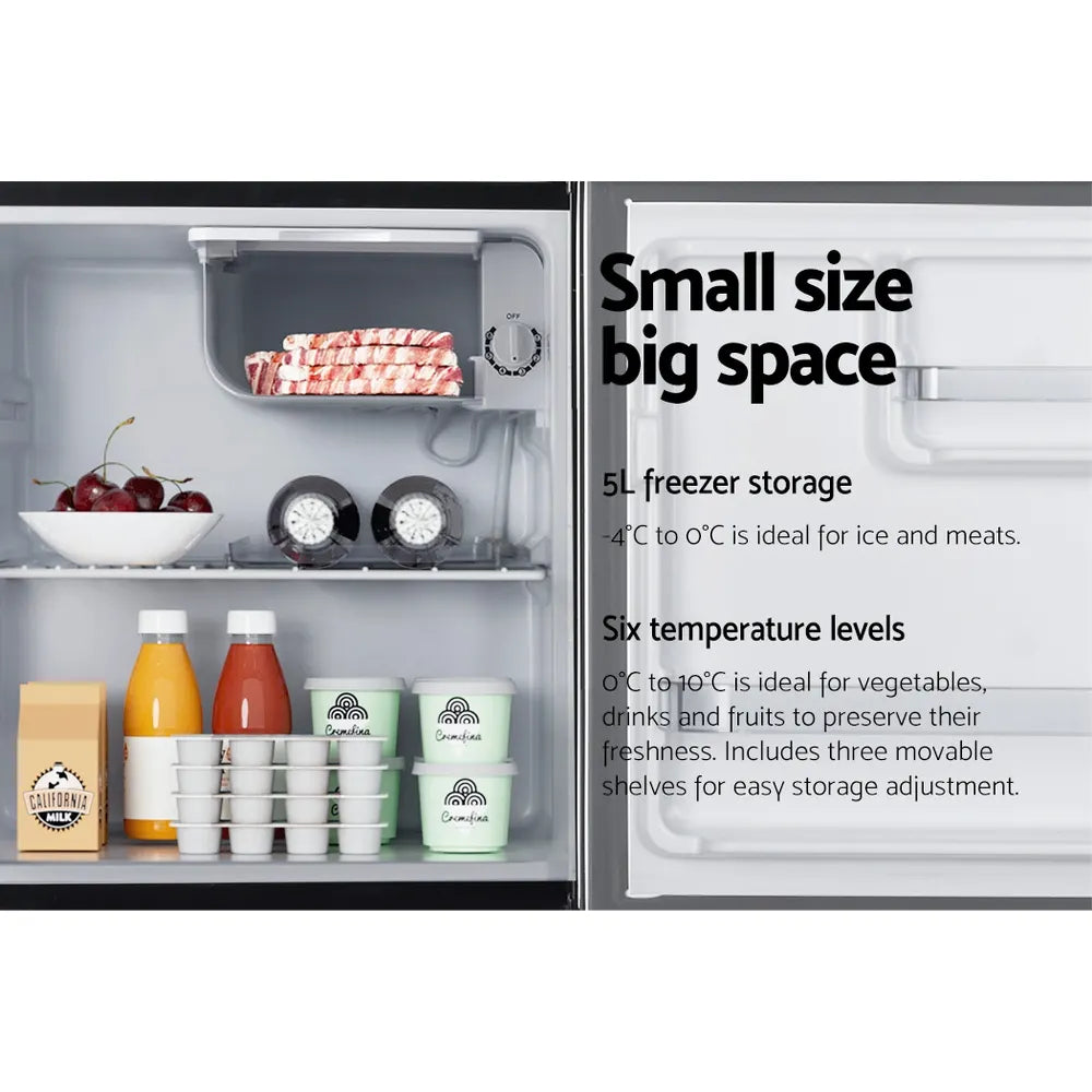 Devanti 48L Bar Fridge Black - Image 5