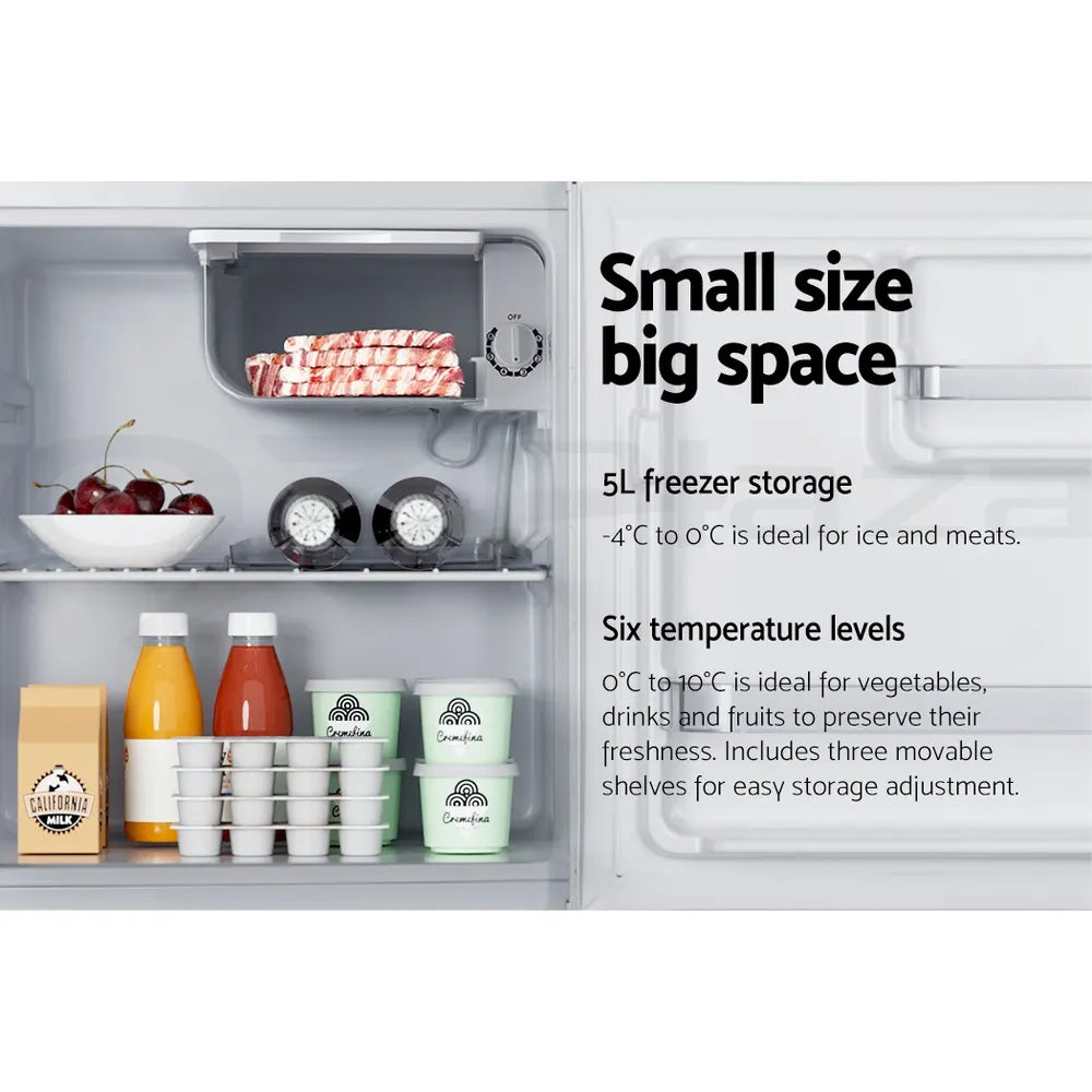 Devanti 48L Bar Fridge White - Image 5