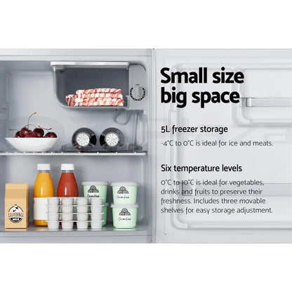 Devanti 48L Bar Fridge White - Image 5
