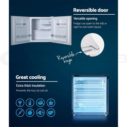 Devanti 48L Bar Fridge White - Image 6