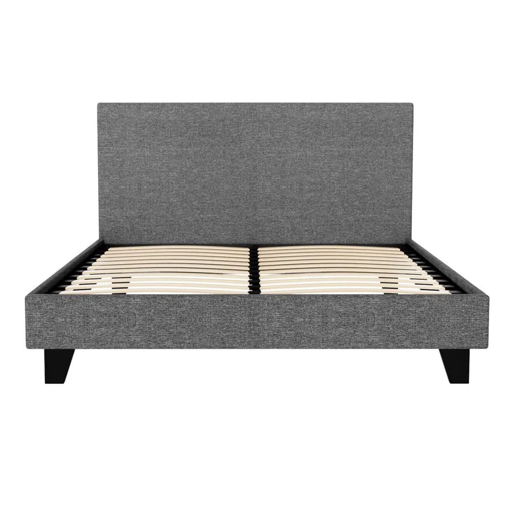 Artiss Bed Frame Double Size Grey NEO - Image 2