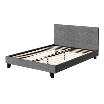 Artiss Bed Frame Double Size Grey NEO - Image 4