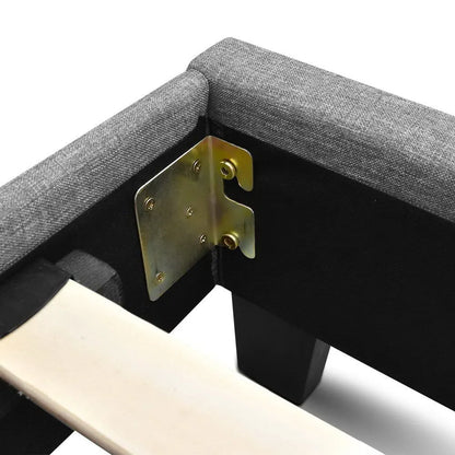 Artiss Bed Frame Double Size Grey NEO - Image 8