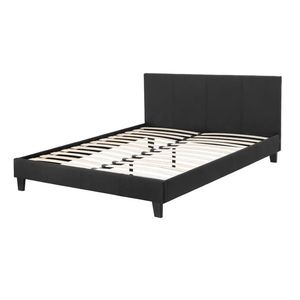 Artiss Bed Frame Queen Size Charcoal NEO - Image 4
