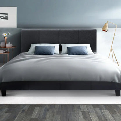 Artiss Bed Frame Queen Size Charcoal NEO - Image 8