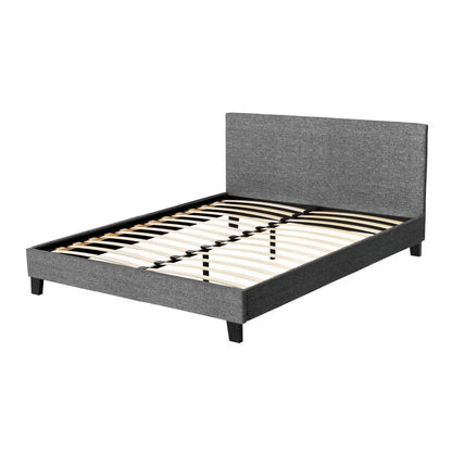 Artiss Bed Frame Queen Size Grey NEO - Image 4