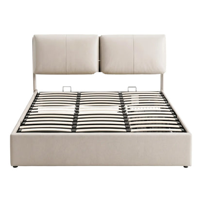 Artiss Queen Bed Frame Gas Lift Storage 3 Drawers Adjustable Headboard Platform Base - Image 3