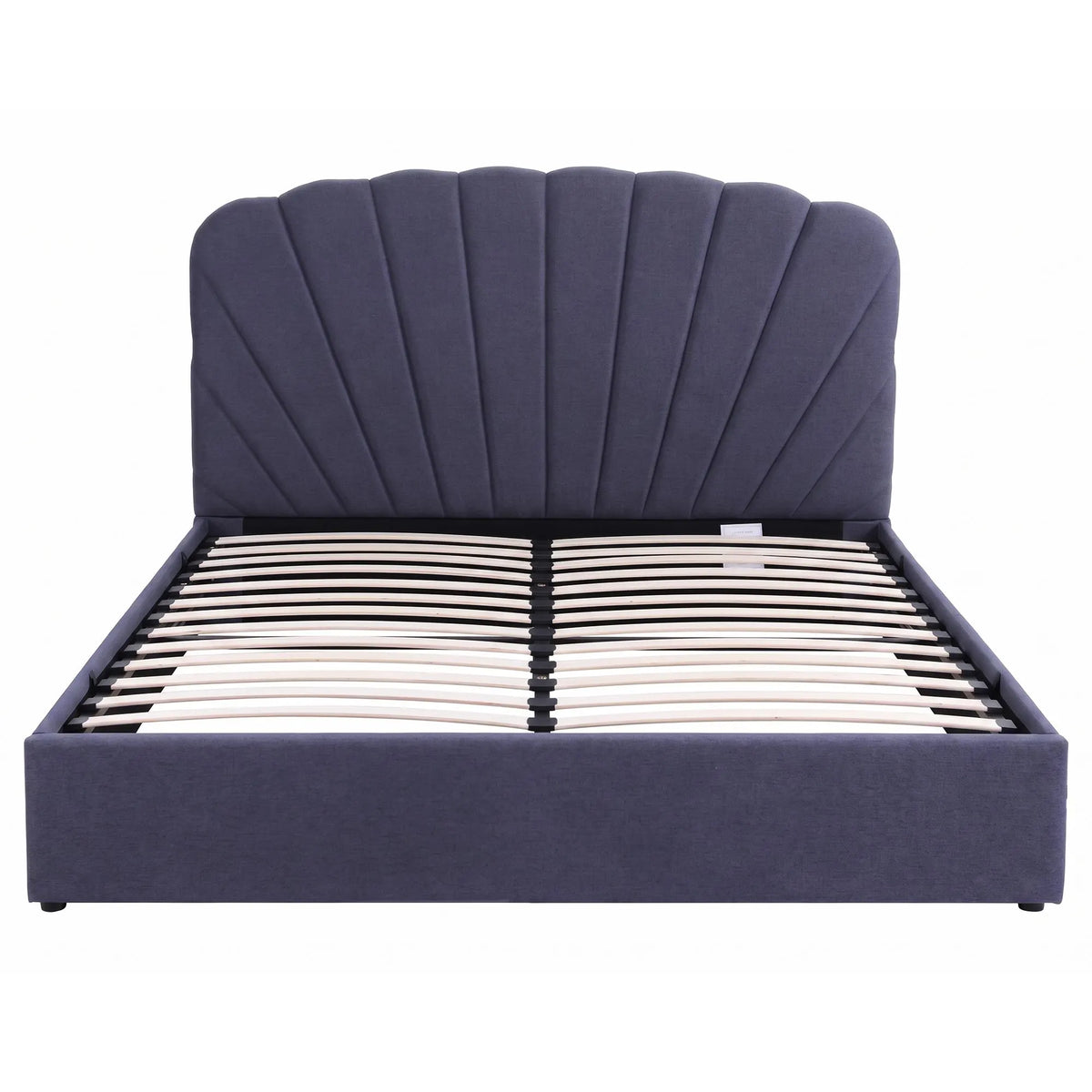 Artiss King Bed Frame with Lift Up Storage and USB Ports Grey - Image 7