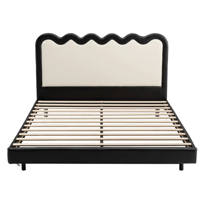 Artiss Queen Bed Frame, Floating Design with RGB LED and USB Charging - Image 4