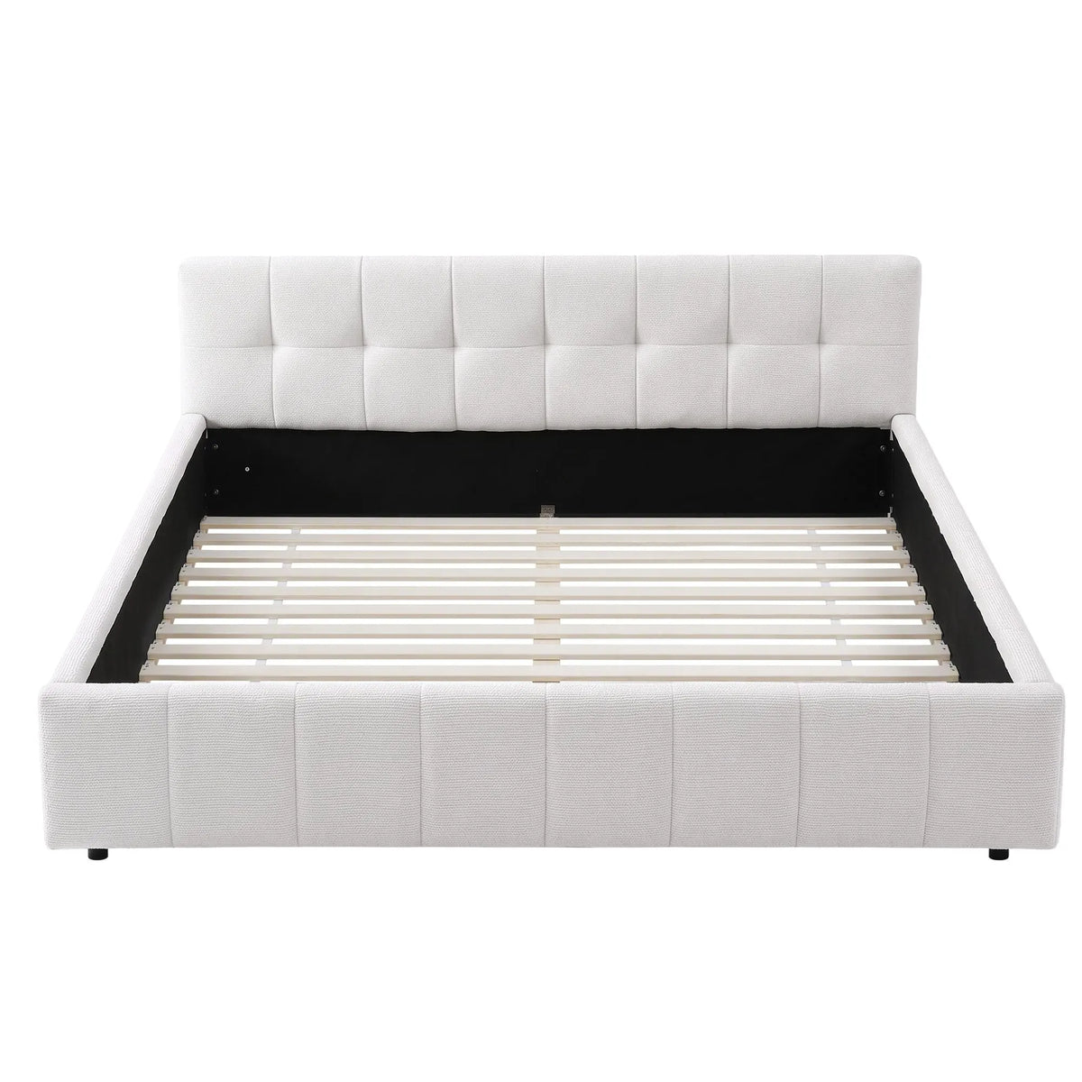 Artiss Queen Bed Frame with Charging, LED Lights & Tufted Headboard - Image 2