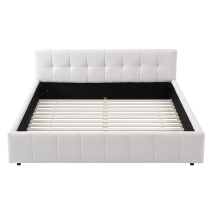 Artiss Queen Bed Frame with Charging, LED Lights & Tufted Headboard - Image 2