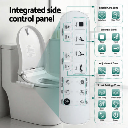Cefito Smart Electric Bidet Toilet Seat Cover D-Shape SIAA Material Certified - Image 9