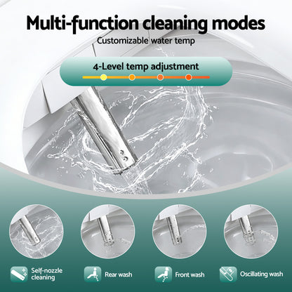 Cefito Smart Electric Bidet Toilet Seat LED Display Heated Dryer WaterMark - Image 8