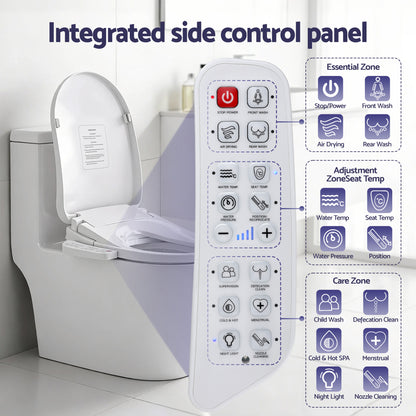 Cefito Electric Bidet Toilet Seat Cover Heated Warm Water Dryer LED Night Light - Image 9