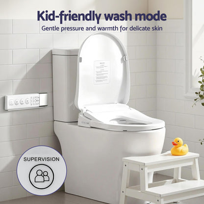 Cefito Smart Electric Bidet Toilet Seat Wireless Remote Heated Dryer Auto Wash - Image 9