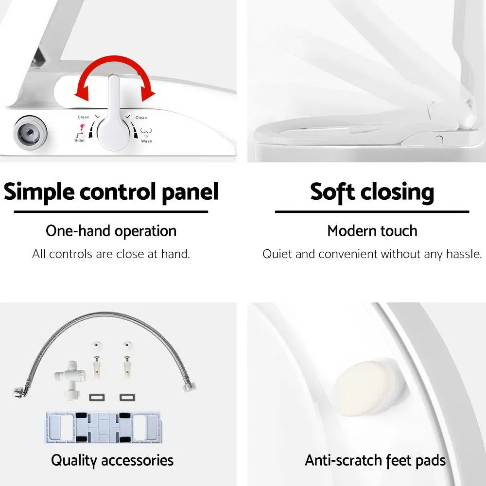 Cefito Non Electric Bidet Toilet Seat Cover Auto Smart Water Wash Dry - Image 6