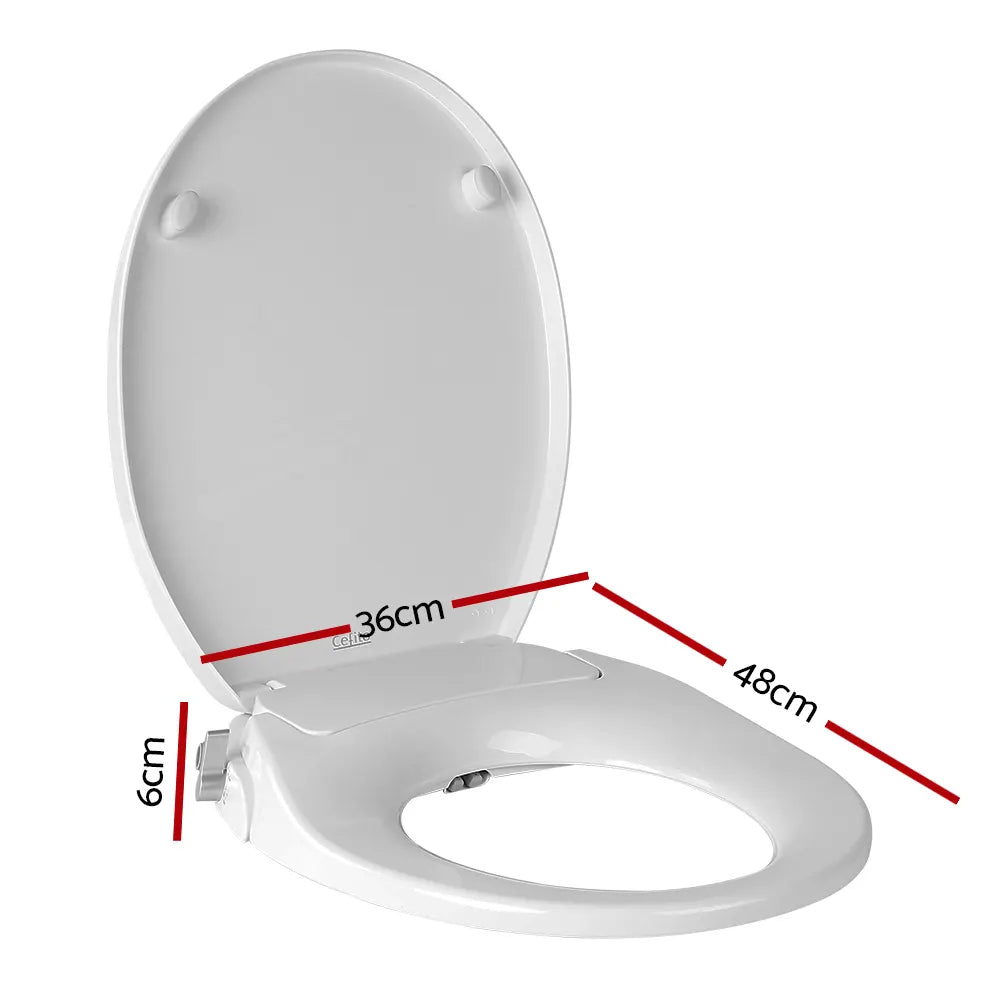 Cefito Non Electric Bidet Toilet Seat Cover Auto Water Spray Wash Knob Control - Image 2