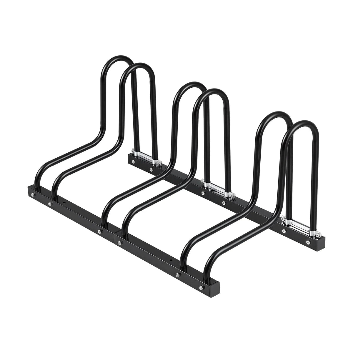 Weisshorn 3 Bike Floor Stand Rack Fits 20"-29" MTB Tires for Garage Storage