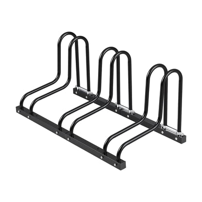 Weisshorn 3 Bike Floor Stand Rack Fits 20"-29" MTB Tires for Garage Storage