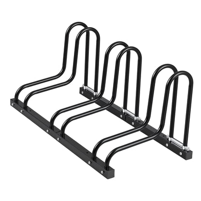 Weisshorn 3 Bike Floor Stand Rack Fits 20"-29" MTB Tires for Garage Storage - Image 3