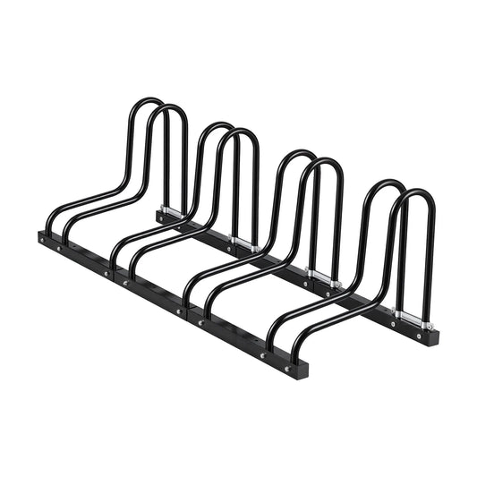 Weisshorn 4 Bike Floor Stand Rack Fits 20"-29" MTB Tires for Garage Storage