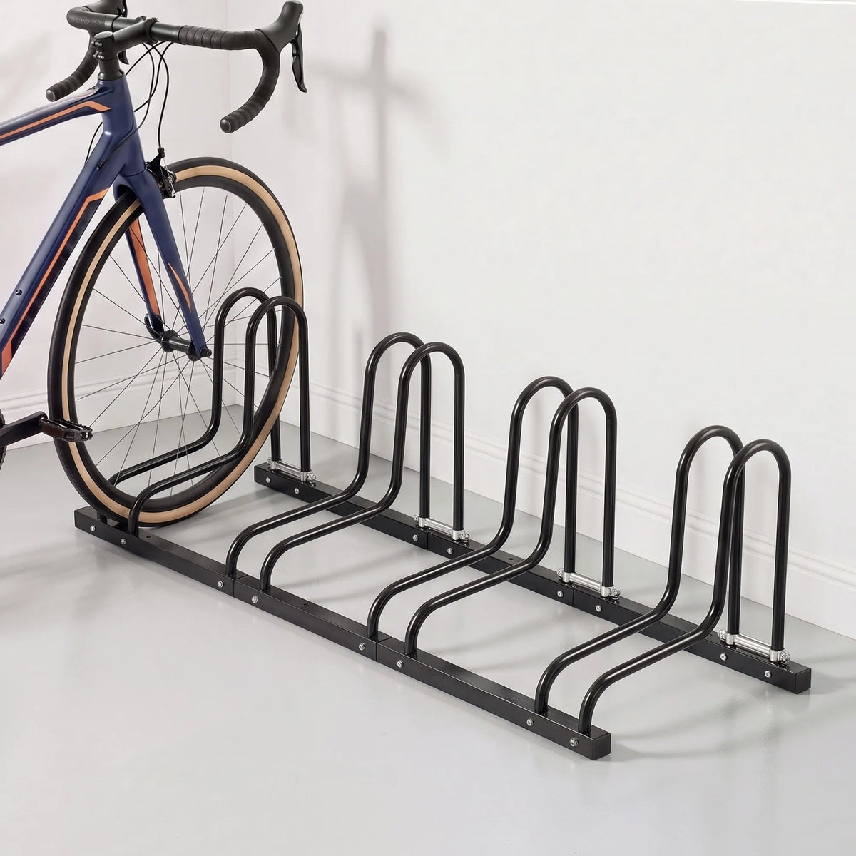 Weisshorn 4 Bike Floor Stand Rack Fits 20"-29" MTB Tires for Garage Storage - Image 9