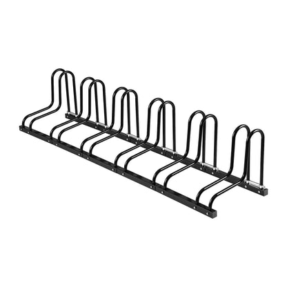 Weisshorn 6 Bike Floor Stand Rack Fits 20"-29" MTB Tires for Garage Storage