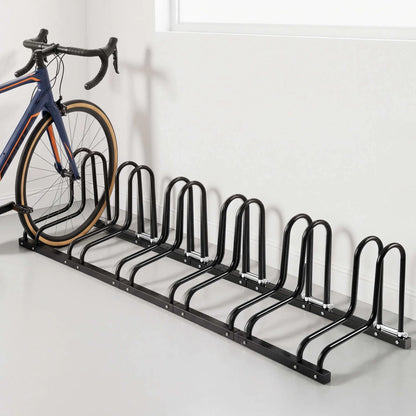 Weisshorn 6 Bike Floor Stand Rack Fits 20"-29" MTB Tires for Garage Storage - Image 9