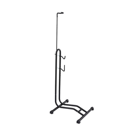 Weisshorn 4-in-1 Bike Parking Stand Vertical Floor Storage Rack for 24"-27.5" Bicycles, Adjustable Height Repair Maintenance Stand, Stable Indoor Garage Space Saver with Non-slip Rubber Feet - Image 3