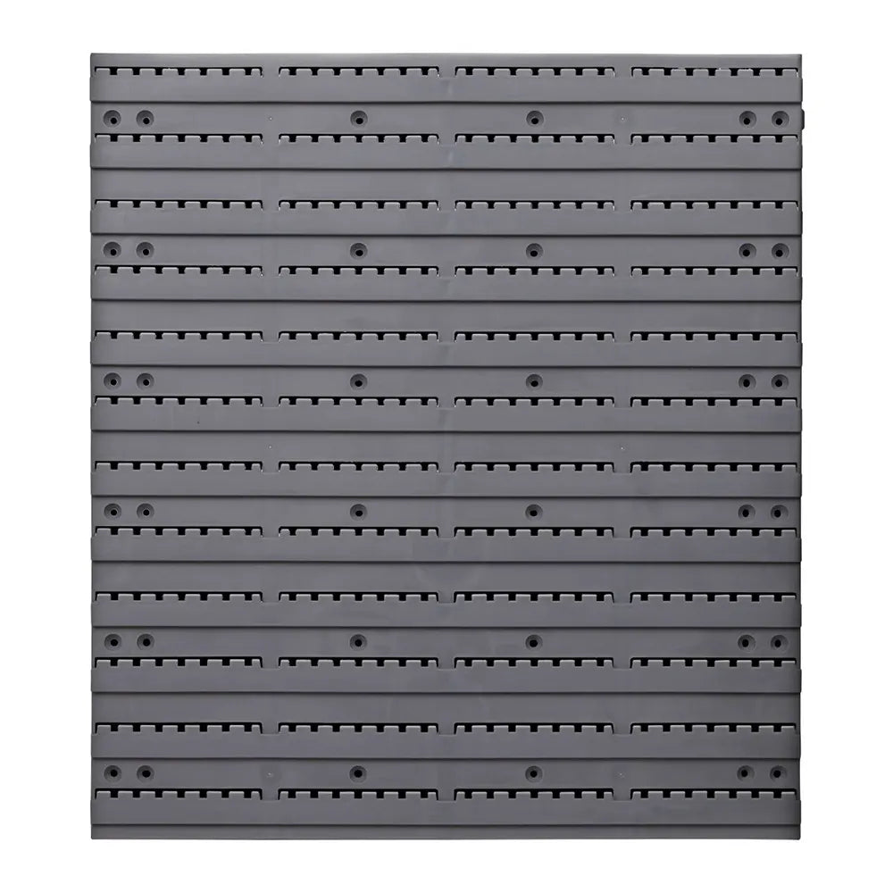 Giantz 48 Storage Bin Rack Wall Mounted Steel Board - Image 3
